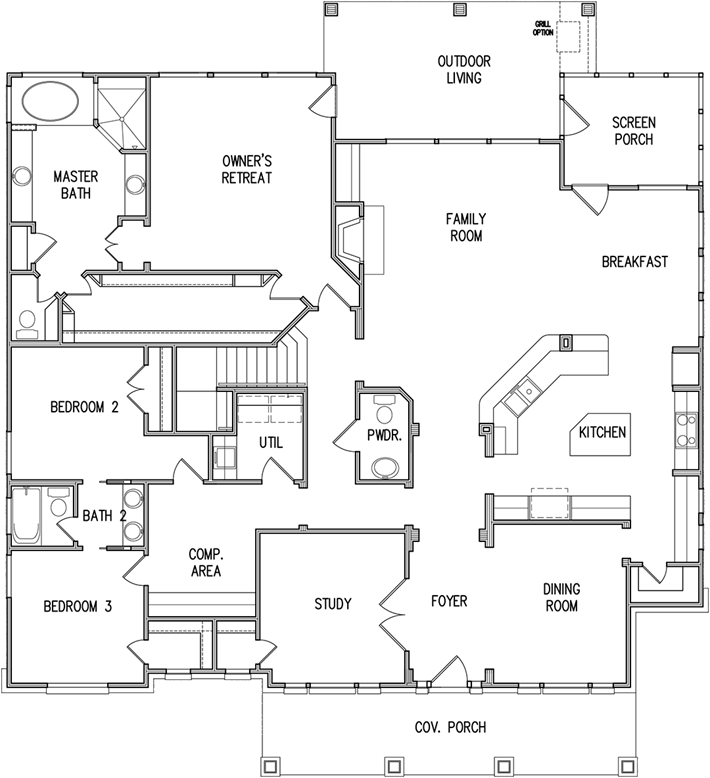 The Lindell Located In Central Living Homes - David Weekley Homes