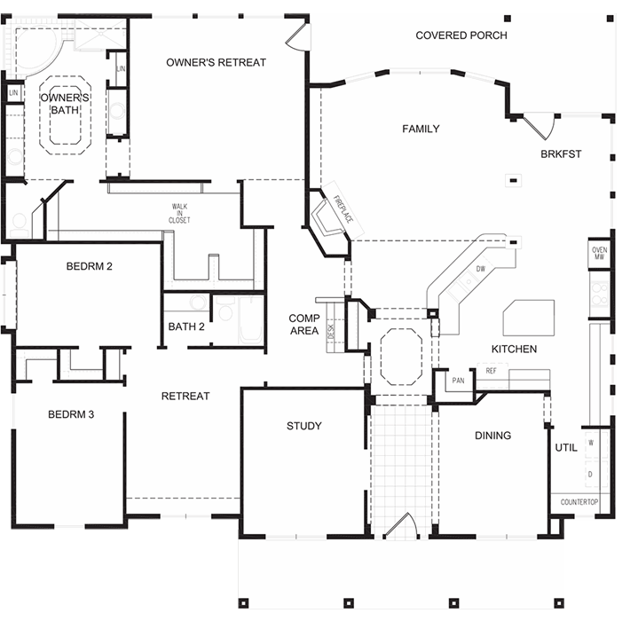 The Sanders located in The Falls - Sable Park | David Weekley Homes