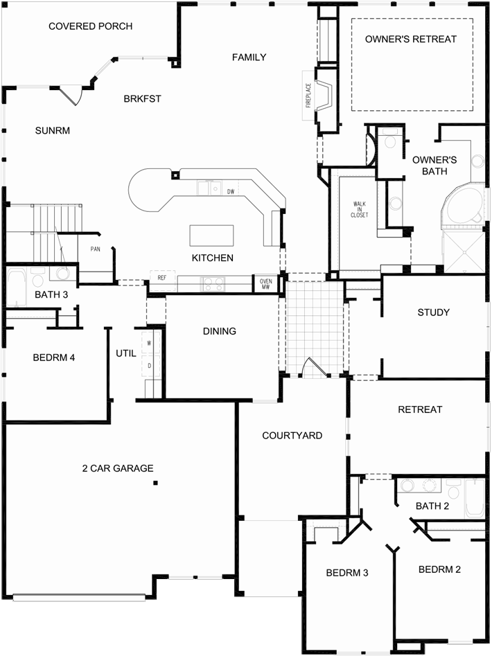 The Bellflower located in Fall Creek - Fairway Crossing | David Weekley ...